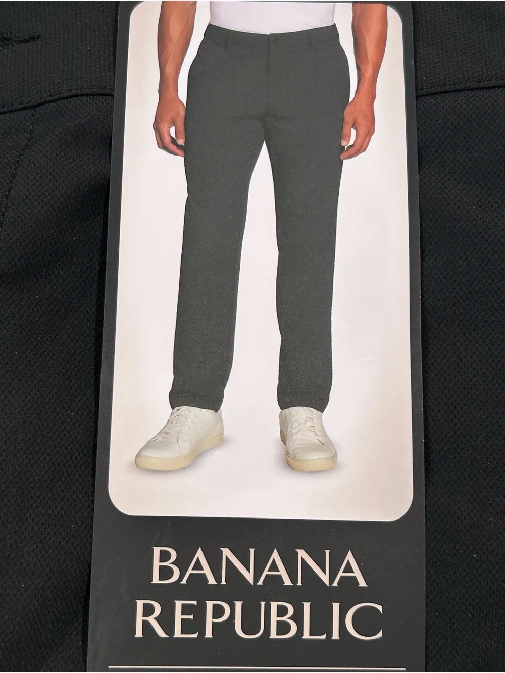 Banana Republic Men’s Slim Fit Flat Front Stretch Pants Black 32x29 NWT